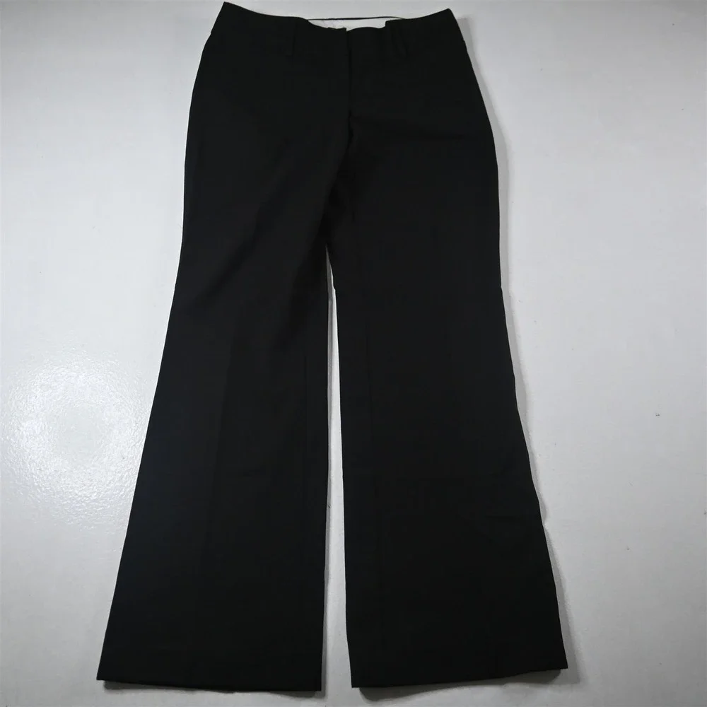 LOFT 4 Black Flare Leg Julie Trouser Dress Womens Pants‎